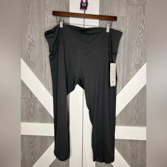 159. NWT Leggings Depot Yoga Pants Capris Charcoal Gray 3X - Picture 2 of 5